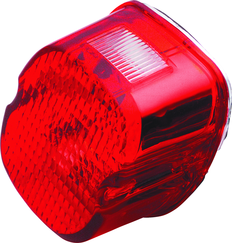 Bikers Choice 99-03 Big Twin & XL Red Laydown Taillight With Top License Light