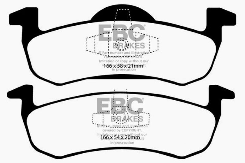 EBC 07-09 Ford Expedition 5.4 2WD Ultimax2 Rear Brake Pads