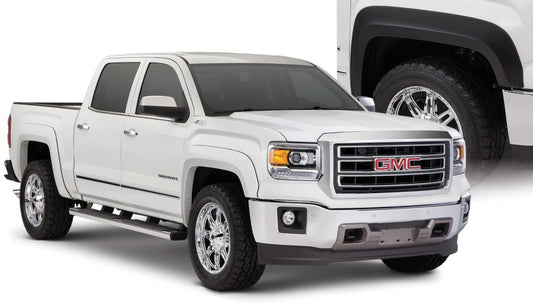 Bushwacker 14-15 GMC Sierra 1500 Extend-A-Fender Style Flares 4pc - Black