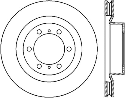 StopTech 10-17 Lexus GX460 / 10-17 Toyota 4Runner Cryo Slotted Front Right Sport Brake Rotor