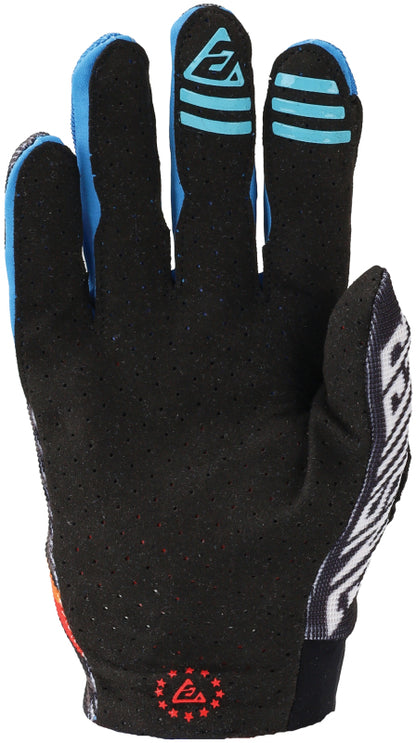 Answer 25 Aerlite Drip Gloves Black/White/Rainbow Youth - Small