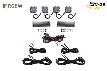 Diode Dynamics Stage Series RGBW LED Rock Light (4-pack)