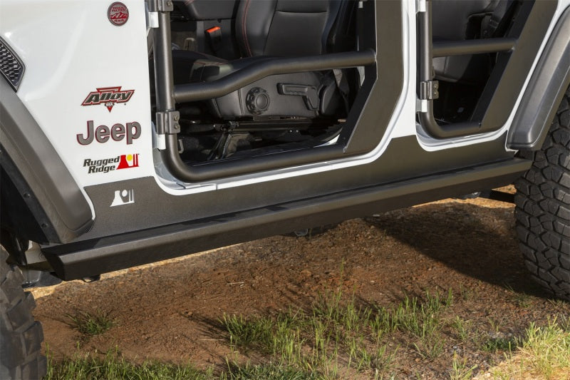 Rugged Ridge XHD Rock Sliders 18-20 Jeep Wrangler JL 4 Door