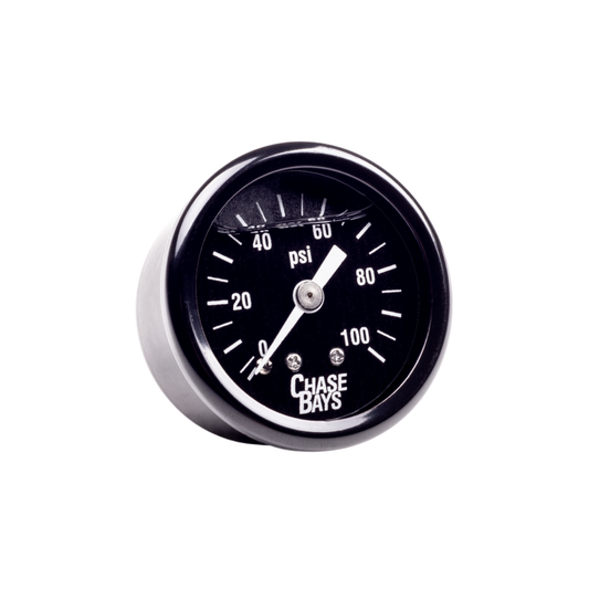 Chase Bays Liquid Filled 0-100psi Fuel Pressure Gauge