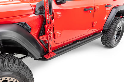 Go Rhino 18-20 Jeep Wrangler JLU Dominator Extreme DS SideSteps Complete Kit w/SideStep + Brkts