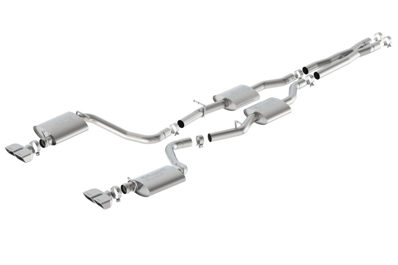 Borla 15-16 Dodge Challenger R/T 5.7L Dual Rectangle Angle Cut Dual Split Rear Exit S-Type Exhaust