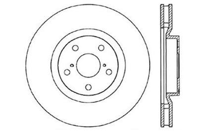 StopTech 5/93-98 Toyota Supra Turbo Left Front Slotted & Drilled Rotor