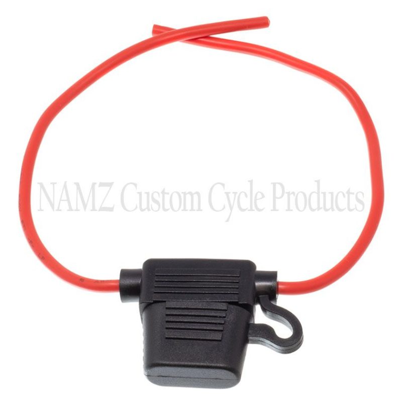 NAMZ Sealed ATO Fuse Holder 14g Wire (Fits ATO Fuses Up to 40 AMP)