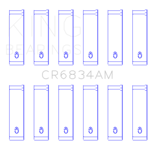 King Engine Bearings Chrysler 3.3/3.8 V6 +.002 Os/Od (Size +0.25mm) Connecting Rod Bearing Set