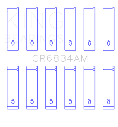 King Engine Bearings Chrysler 3.3/3.8 V6 +.002 Os/Od (Size +0.50mm) Connecting Rod Bearing Set