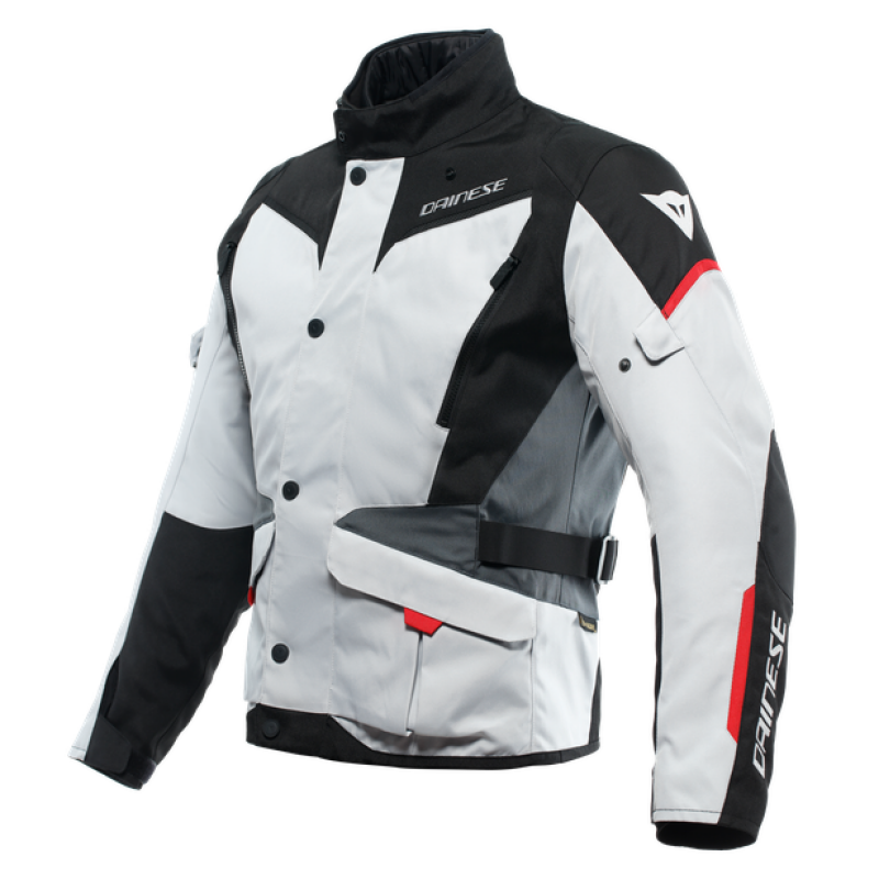 Dainese Tempest 3 D Dry Jacket Glacier Gray/Black/Lava Red Size - 54