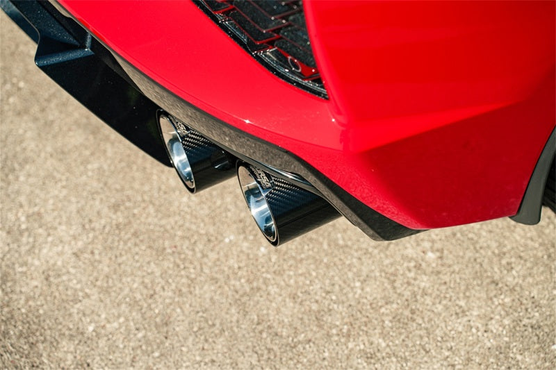 Corsa 20-24 Chevrolet Corvette C8 RWD 3in Xtreme Cat-Back Exhaust w/4.5in Carbon Fiber Polished Tips