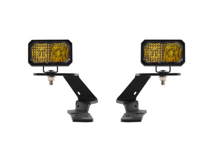 Diode Dynamics 19-21 Ford Ranger Stage Series 2in LED Ditch Light Kit - Sport Yellow Combo