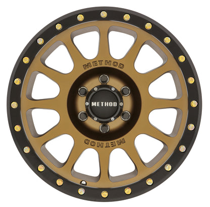 Method MR305 NV 20x10 -18mm Offset 6x5.5 108mm CB Method Bronze/Black Street Loc Wheel