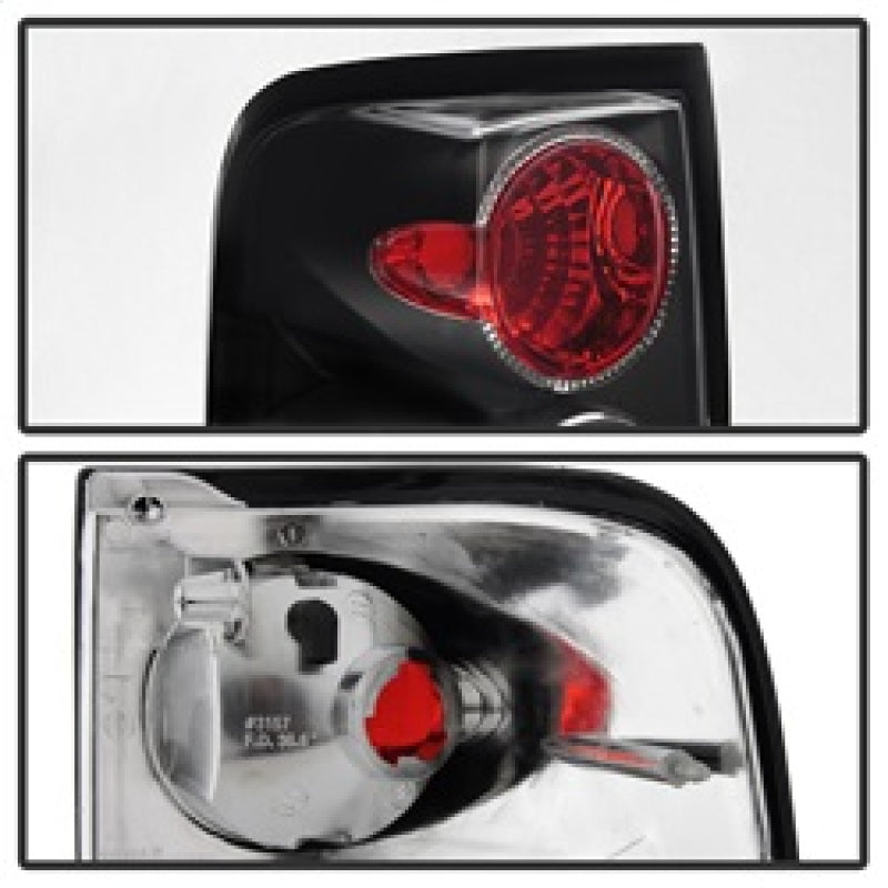 Spyder Ford F150 side 04-08 (Not Fit Heritage & SVT)Euro Tail Lights Blk ALT-YD-FF15004-BK