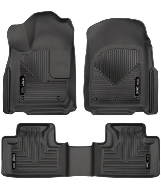 Husky Liners 16-22 Dodge Durango Weatherbeater Black Front & 2nd Seat Floor Liners