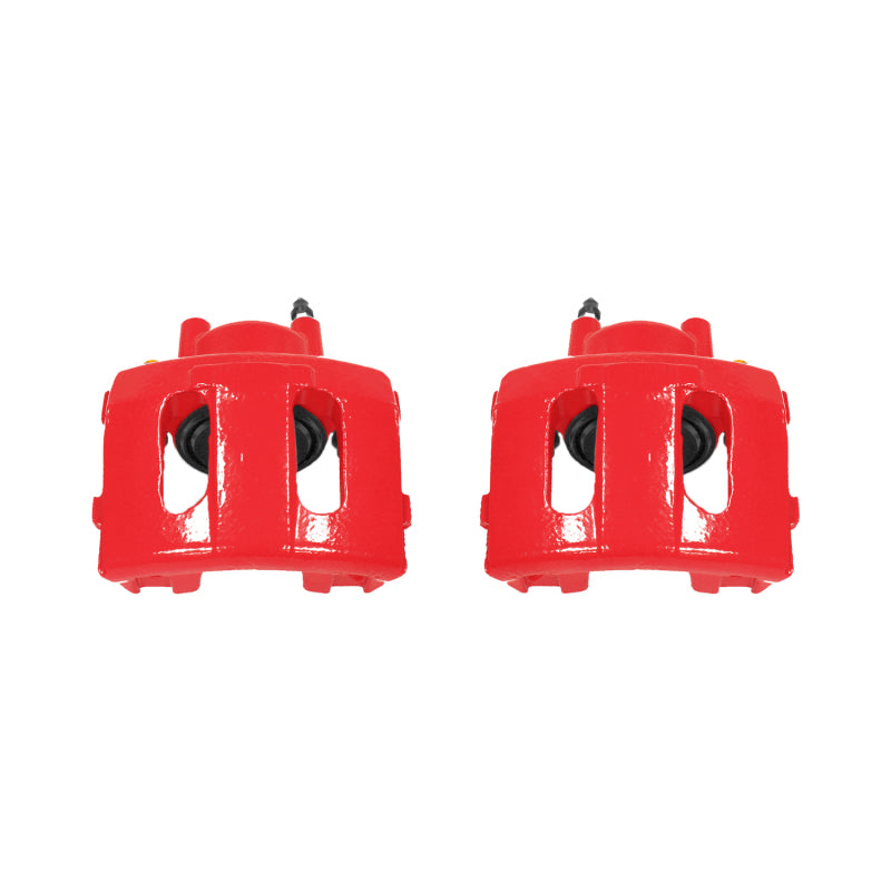 Power Stop 90-01 Jeep Cherokee Front Red Calipers w/o Brackets - Pair