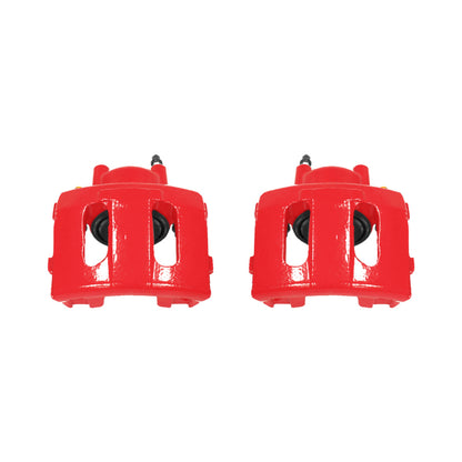 Power Stop 90-01 Jeep Cherokee Front Red Calipers w/o Brackets - Pair