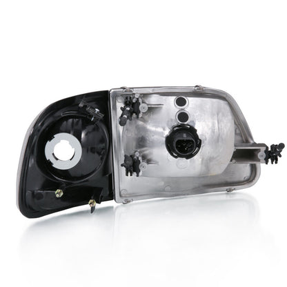 ANZO 1997-2003 Ford F-150 Crystal Headlight G2 Clear With Parking Light