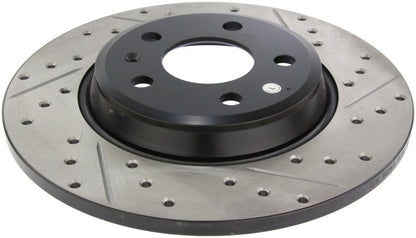 StopTech Power Slot 09-10 Audi A4/A4 Quattro / 08-10 A5 / 10 S4 Rear Left Drilled & Slotted Rotor