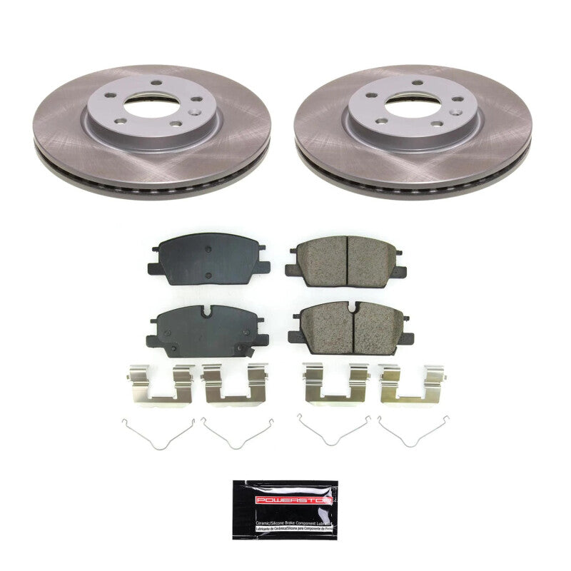 Power Stop 2022 GMC Terrain Front Semi-Coated Rotor Kit