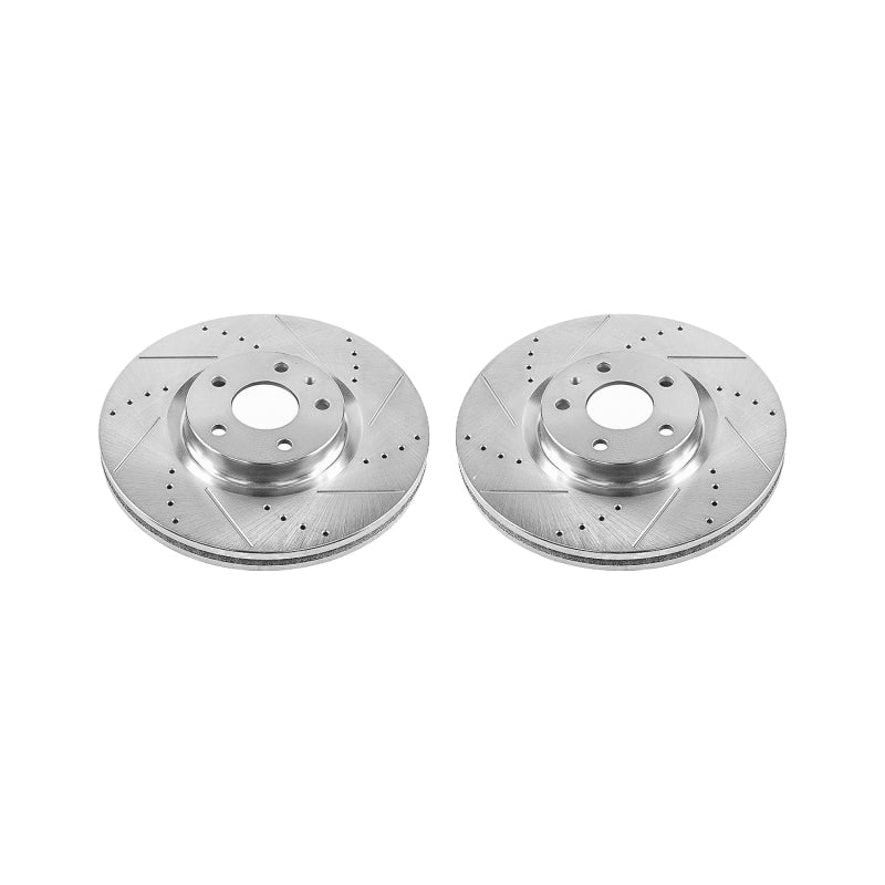 Power Stop 13-19 Ford Fusion Front Evolution Drilled & Slotted Rotors - Pair