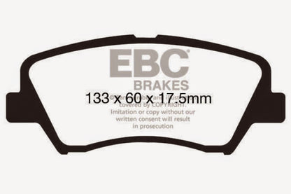 EBC 13+ Hyundai Elantra 1.8 Yellowstuff Front Brake Pads