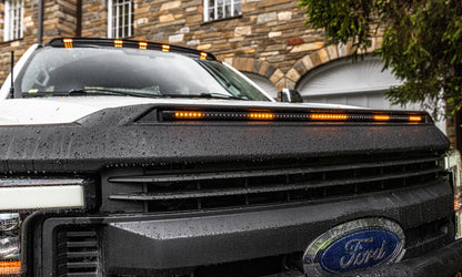 AVS 17-22 Ford F-250/F-350/F-450/F-550 Super Duty Low Profile Aeroskin Lightshield Pro - Black