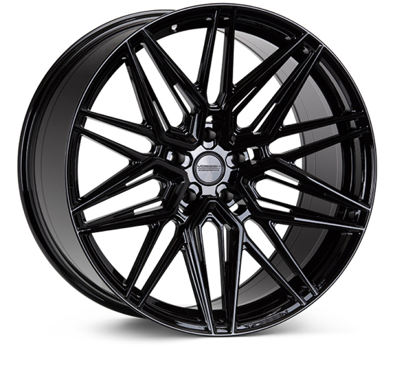 Vossen HF-7 20x9 / 5x112 / ET32 / Flat Face / 66.5 - Gloss Black Wheel