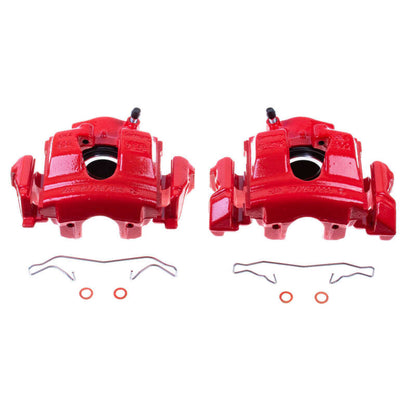 Power Stop 99-00 Mercedes-Benz C230 Front Red Calipers w/Brackets - Pair