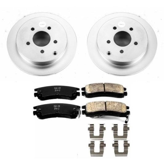 Power Stop 02-07 Buick Rendezvous Rear Z17 Evolution Geomet Coated Brake Kit