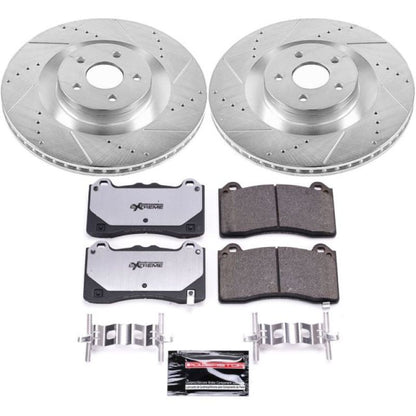 Power Stop 16-18 Ford Focus Front Z26 Street Warrior Brake Kit