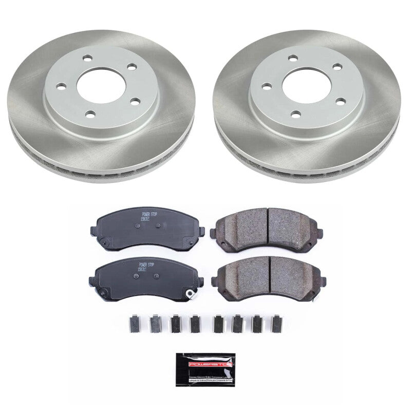 Power Stop 01-05 Pontiac Aztek Front Semi-Coated Rotor Kit