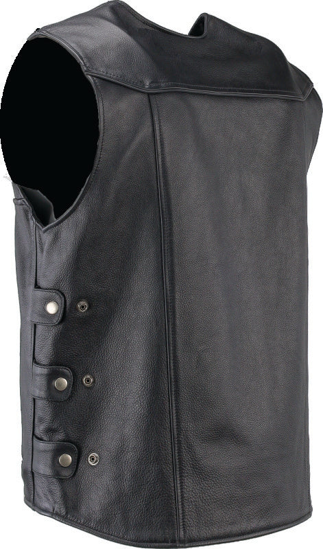 Kuryakyn Leather By River Road Plains Leather Vest Black - Small