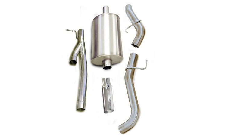 Corsa 2002-2006 GMC Sierra Denali Ext Cab/Short Bed 1500 6.0L V8 Polished Sport Cat-Back Exhaust