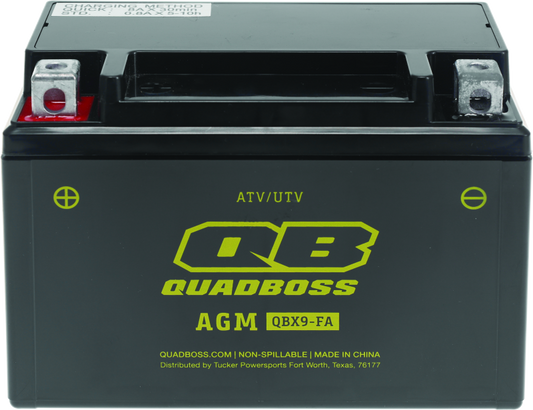 QuadBoss Maintenance-Free AGM Battery QBX9-FA