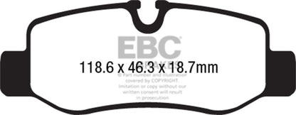 EBC 16+ Mercedes-Benz Commercial Metris Van Ultimax Rear Brake Pads