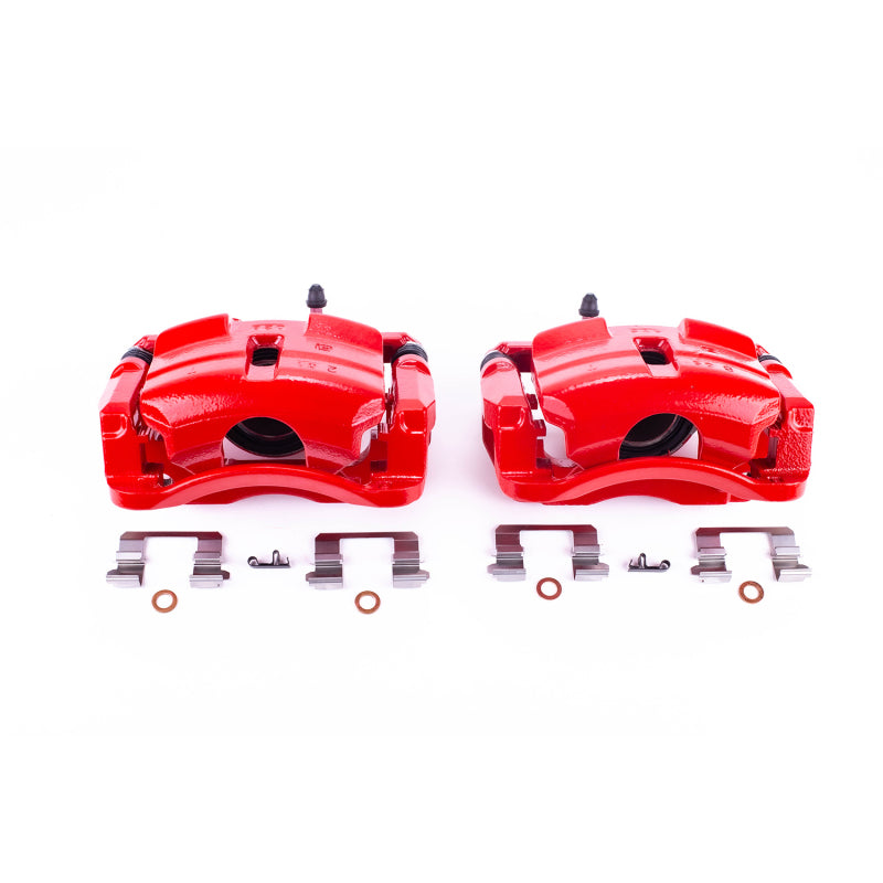 Power Stop 08-13 Nissan Rogue Front Red Calipers w/Brackets - Pair