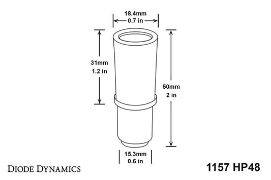 Diode Dynamics 1157 LED Bulb HP48 LED - Red (Pair)