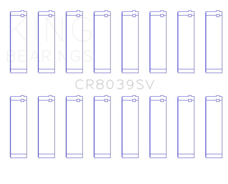 King 08-10 Ford Powerstroke 6.4L (Size STD) Connecting Rod Bearing Set