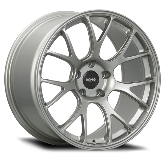 Konig Forged F1M 18X9.5 5X114.3 ET25 Ash Silver Knurled Bead