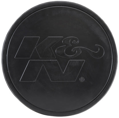 K&N Universal Rubber Filter-Round Tapered 4in Flange ID x 8in Base OD x 6.625in Top OD x 8in H