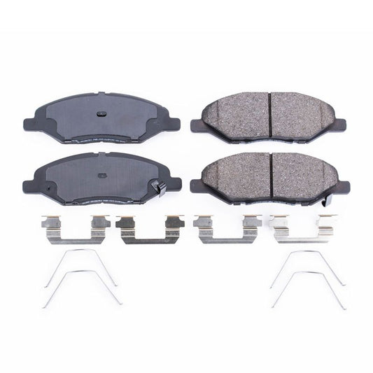 Power Stop 09-11 Nissan Versa Front Z17 Evolution Ceramic Brake Pads w/Hardware