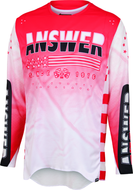 Answer A22.5 Elite Rev Jersey White/Red Youth - Small