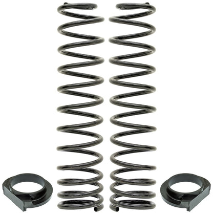 RockJock JL Front Coil Springs 4in Lift w/ Urethane Isolators Pair