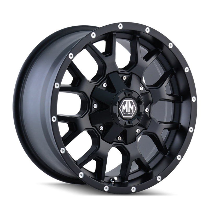 Mayhem 8015 Warrior 20x10 / 5x127 BP / -25mm Offset / 87mm Hub Matte Black Wheel