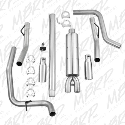 MBRP 2004-2008 Ford F150 4.6/5.4L EC/CC-SB Cat Back Dual Split Side