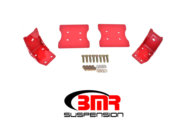 BMR 79-04 Fox Mustang Lower Torque Box Reinforcement Plates - Red