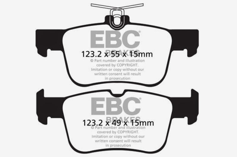 EBC 13+ Ford Fusion 1.6 Turbo Greenstuff Rear Brake Pads