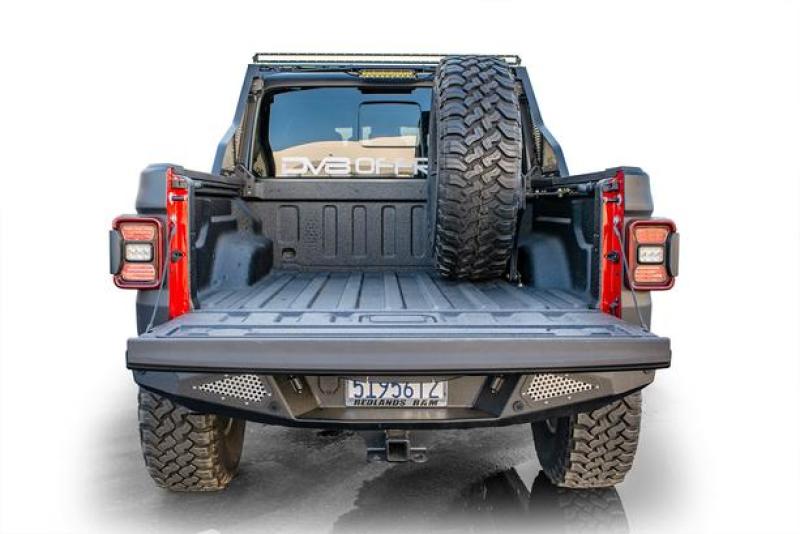 DV8 Offroad 2019+ Jeep Gladiator Universal Stand Up In-Bed Tire Carrier